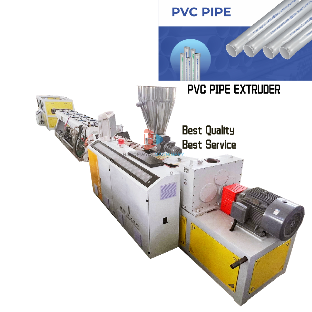 Double cavity pvc pipe production line