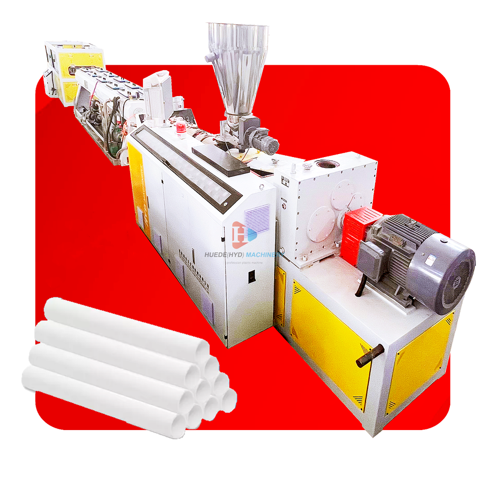 Plastic pipe production line