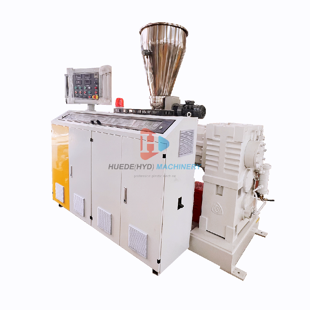 Conical double screw extruder