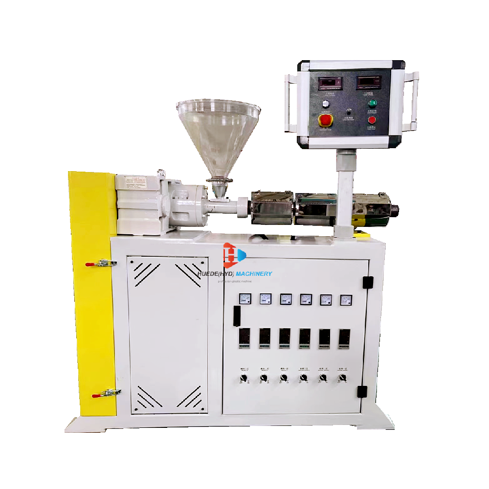 Low Motor Power Consumption Small Plastic Single Screw Extruder Machine